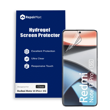 Redmi Note 13 Pro+ 5G Compatible Premium Hydrogel Screen Protector With Full Coverage Ultra HD